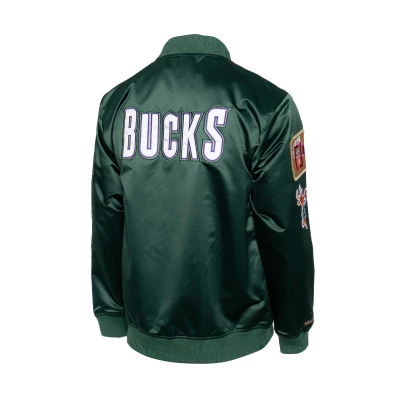 Giacca Bomber Lightweight Satin Milwaukee Bucks