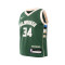 Maglia Nike Milwaukee Bucks Icon Edition Giannis Antetokounmpo Età prescolare