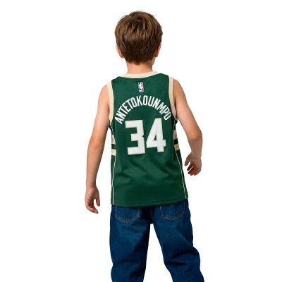 Maglia Milwaukee Bucks Icon Edition Giannis Antetokounmpo Età prescolare
