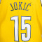 Maglietta Mitchell & Ness NBA Yellow Jersey Nuggets 2017 Nikola Jokic