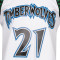 Maglietta Mitchell & Ness NBA White Jersey Timberwolves 2003 Kevin Garnett