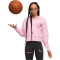 Felpa Puma Lafrance Pink Heem Crop da Donna