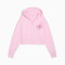 Felpa Puma Lafrance Pink Heem Crop da Donna