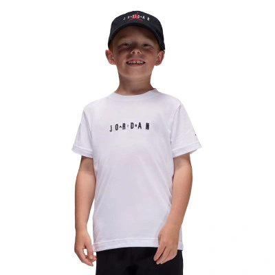 Maglietta Wordmark Emb Crew Preescolar