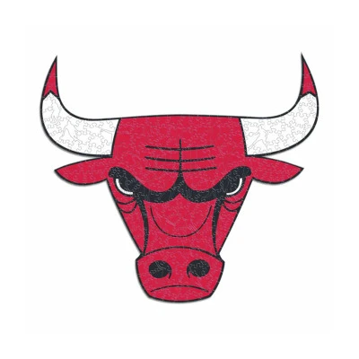 Puzzle di Legno Chicago Bulls Logo Misura S (150 Pezzi)