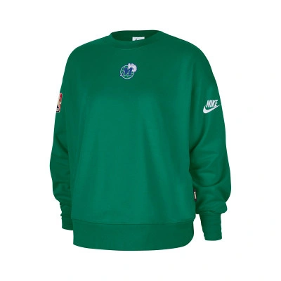 Felpa Dallas Mavericks Hardwood Classics Fleece Crew Premium da Donna