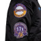 Giacca Mitchell & Ness Los Angeles Lakers Blackout Heavyweight Satin