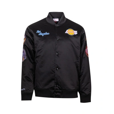 Mitchell & Ness Giacca Raso Leggero Orlando Magic – Collezione NBA Hardwood Classics – Nero