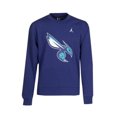 Felpa Charlotte Hornets Jumpman Crew Courtside Statement da Bambino