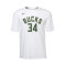Maglietta Nike Milwaukee Bucks Essential Association Edition Giannis Antetokounmpo da Bambino