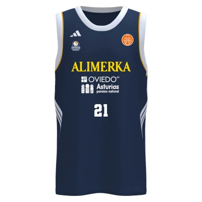 Maglia Oviedo CB 1ª Equipación Nombre + Dorsal 2025-2026 Niño