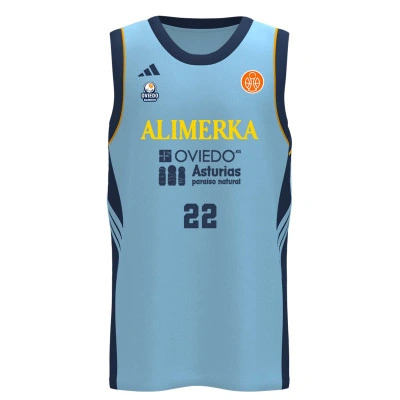 Maglia Oviedo CB 2ª Equipación Nombre + Dorsal 2025-2026