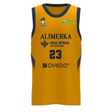 Maglia Oviedo CB 2ª Equipación Cantera 2025-2026 Collegiate Gold-Navy