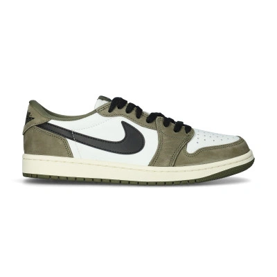 Scarpe Scarpe Air Jordan 1 Retro Low OG Medium Olive And Summit White