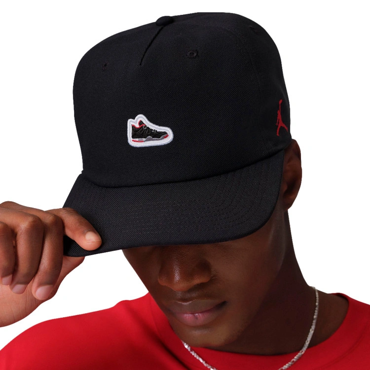 gorra-jordan-pro-air-jordan-4-sneaker-patcch-black-university-red-7