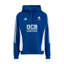 Felpa Con Capucha Tiro 24 Cotton Oviedo Club Baloncesto CANTERA Team Navy Blue-White