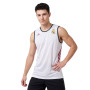 Real Madrid Basketball Warm Up Reversible Tank 2026-2027-White-Wild Pink