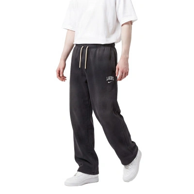 Pantaloni Los Angeles Lakers Therma-Fit Standard Issue Fleece Open Hem Wash