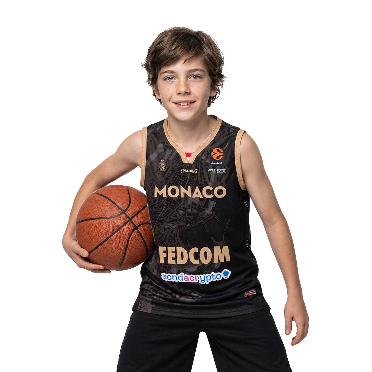 camiseta-spalding-as-monaco-primera-equipacion-euroleague-nino-negro-0