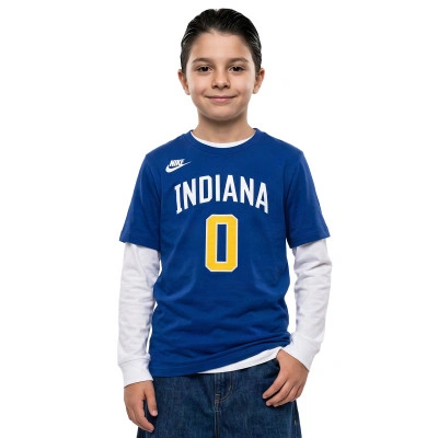 Maglietta Indiana Pacers Essential Hardwood Classics Tyrese Haliburton da Bambino