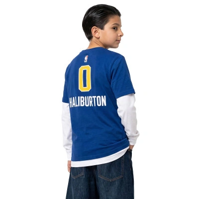 Maglietta Indiana Pacers Essential Hardwood Classics Tyrese Haliburton da Bambino